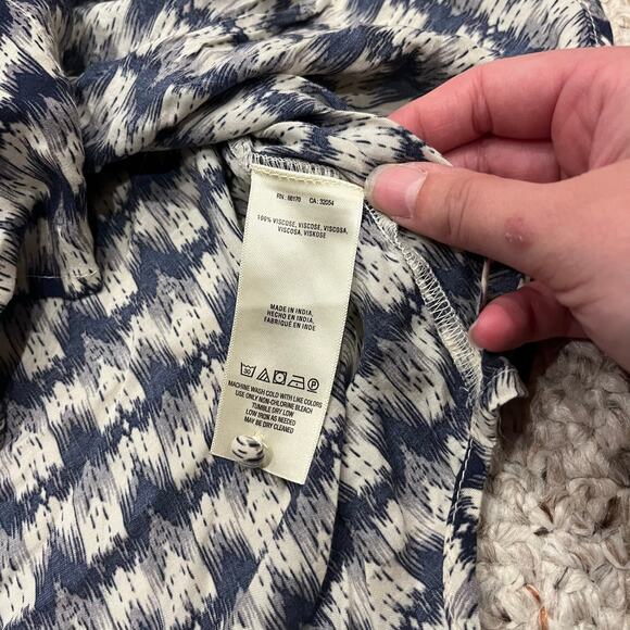 Maeve Anthropologie Sleeveless Button Front Blouse Sz S Abstract Artsy Career - Picture 5 of 6